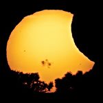 Partial Solar Eclipse.2014-Oct-23